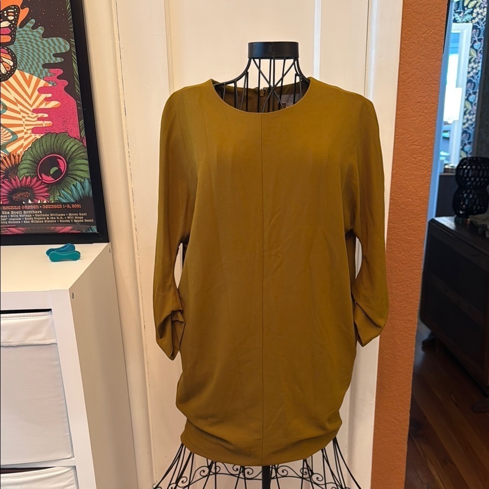 COS Ochre Long Sleeve Dress- Size 34